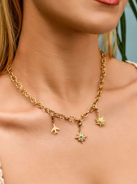 Zestaw Biżuterii Sea Compass Charms