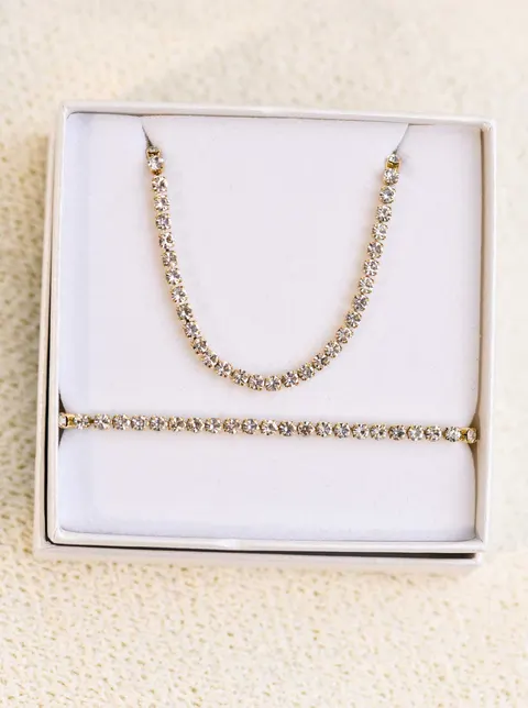 Zestaw Biżuterii Tennis Glow