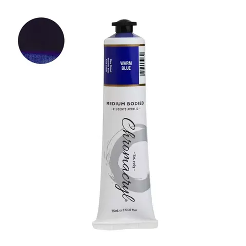 Farba akrylowa Chromacryl 75 ml - Warm Blue