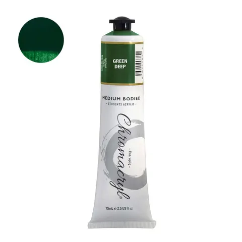 Farba akrylowa Chromacryl 75 ml - Green Deep