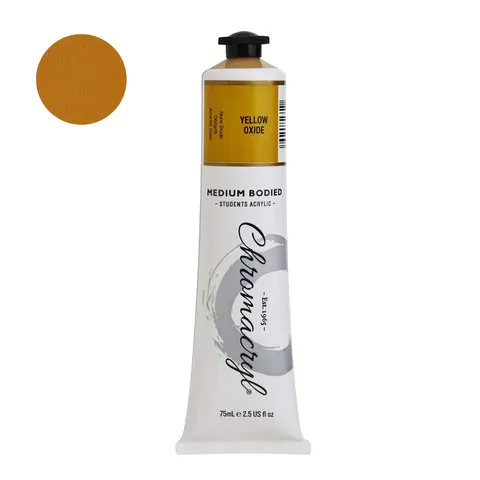 Farba akrylowa Chromacryl 75 ml - Yellow Oxide