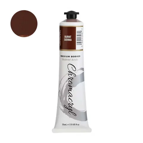 Farba akrylowa Chromacryl 75 ml - Burnt Sienna