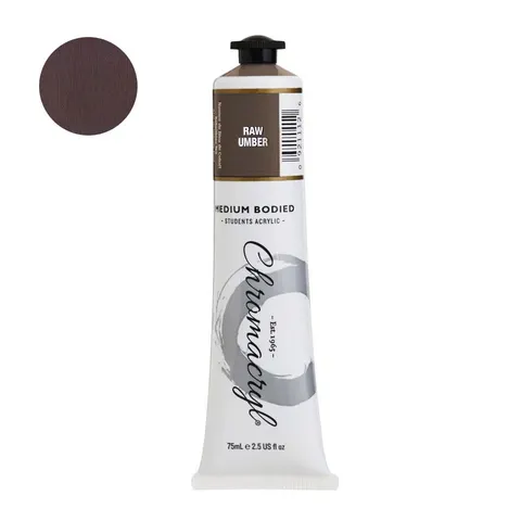 Farba akrylowa Chromacryl 75 ml - Raw Umber