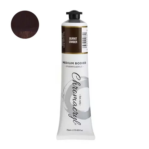 Farba akrylowa Chromacryl 75 ml - Burnt Umber