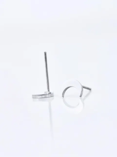 Kolczyki księżyce (0,6cm), stal S210559S00