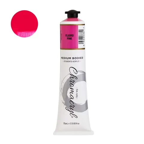 Farba akrylowa Chromacryl 75 ml - Fluoro Pink