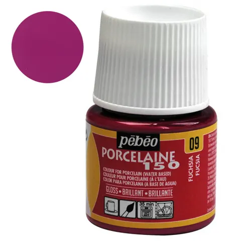 Farba do porcelany Pebeo Porcelaine 150°C 45 ml - 09 Fuchsia