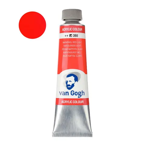Farba akrylowa Van Gogh 40ml - 398 Naphthol red light