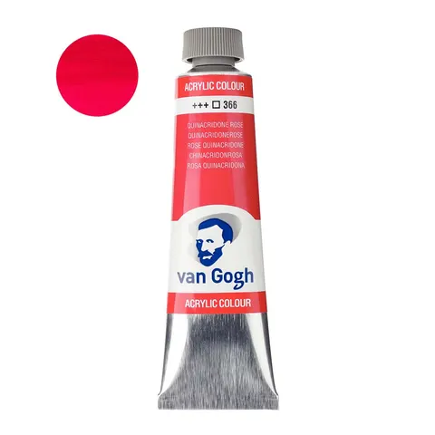 Farba akrylowa Van Gogh 40ml - 366 Quinacridone rose