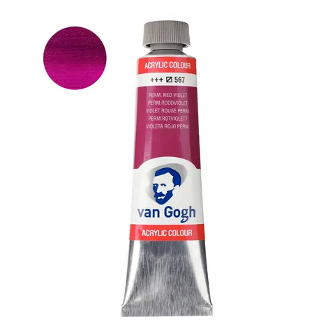 Farba akrylowa Van Gogh 40ml - 567 Permanent red violet