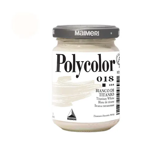 Farba akrylowa Polycolor 140 ml - 018 Titanium White