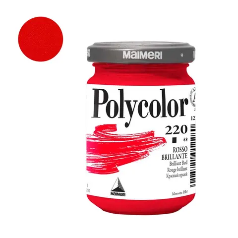 Farba akrylowa Polycolor 140 ml - 220 Brilliant Red