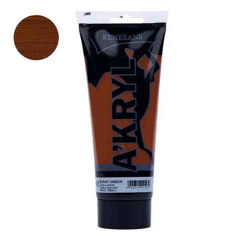 Farba akrylowa 200ml RENESANS umbra palona nr 48