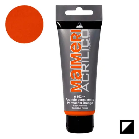 Farba akrylowa Maimeri Acrilico 200 ml - 062 Permanent orange