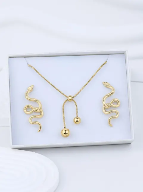 Zestaw Biżuterii Golden Serpent Aura