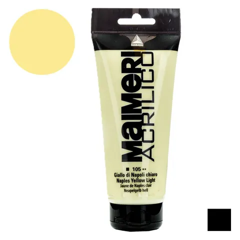 Farba akrylowa Maimeri Acrilico 200 ml - 105 Naples yellow light
