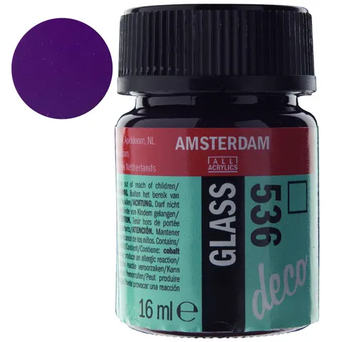 Farba do szkła Amsterdam Glass Deco 16 ml - 536 Violet
