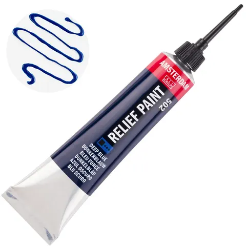 Konturówka Relief Paint Amsterdam 20 ml - 502 Deep Blue