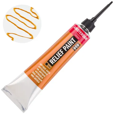 Konturówka Relief Paint Amsterdam 20 ml - 814 Antique Gold