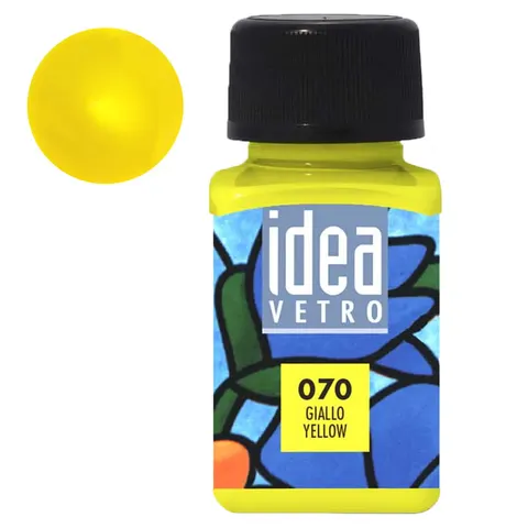 Farba do szkła Idea Vetro Maimeri 60 ml - 070 Yellow