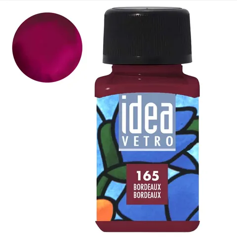 Farba do szkła Idea Vetro Maimeri 60 ml - 165 Bordeaux