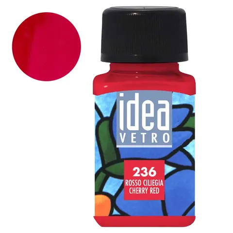 Farba do szkła Idea Vetro Maimeri 60 ml - 236 Cherry red
