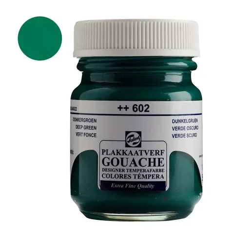 Farba Gouache Extra Fine Talens 50 ml - 602 Deep green