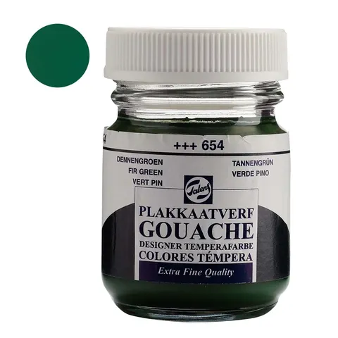 Farba Gouache Extra Fine Talens 50 ml - 654 Fir green