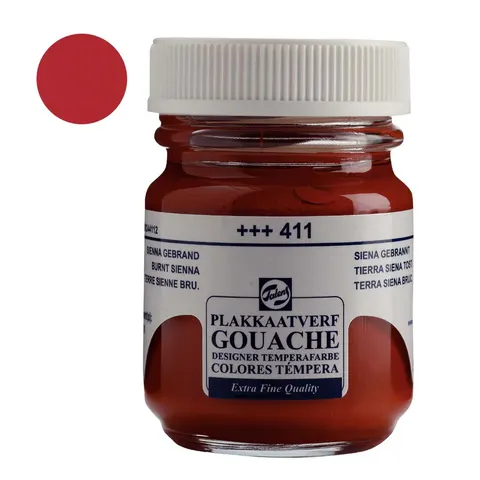 Farba Gouache Extra Fine Talens 50 ml - 411 Burnt sienna