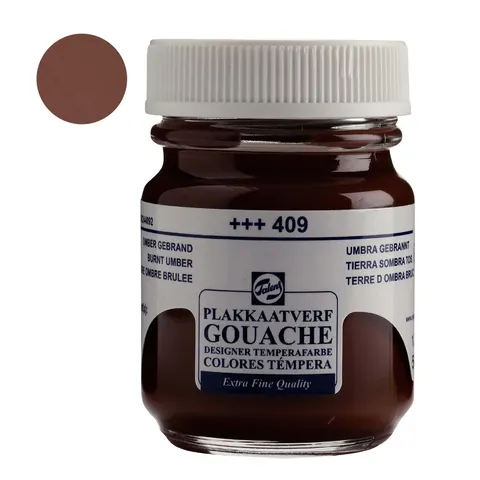 Farba Gouache Extra Fine Talens 50 ml - 409 Burnt umber