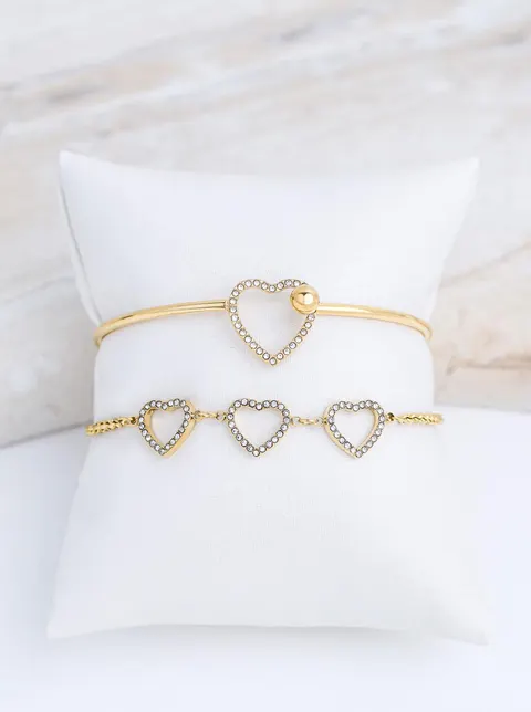 Zestaw Bransoletek Sparkling Hearts
