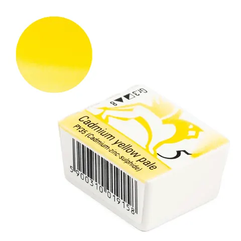 akwarela w kostce cadmium yellow pale nr 5 Renesans