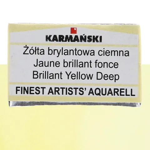 Farba akwarelowa Karmański kostka S1 - 326 Żółta brylantowa ciemna