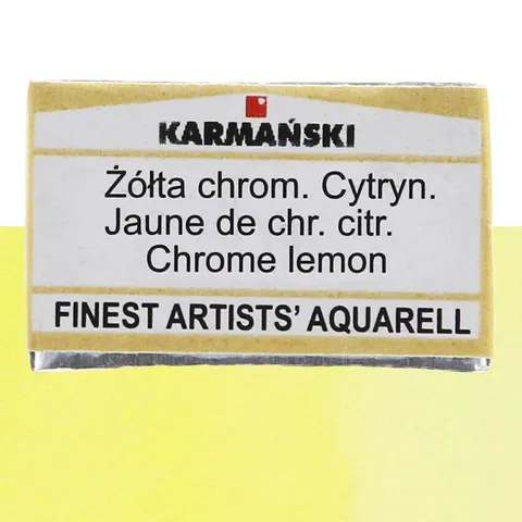 Farba akwarelowa Karmański kostka S1 - 329 Żółta chromowa cytrynowa