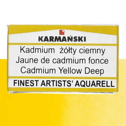 Farba akwarelowa Karmański kostka S4 - 312 Kadmium żółty ciemny