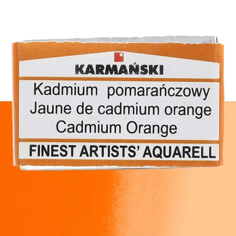 Farba akwarelowa Karmański kostka S4 - 313 Kadmium pomarańczowy