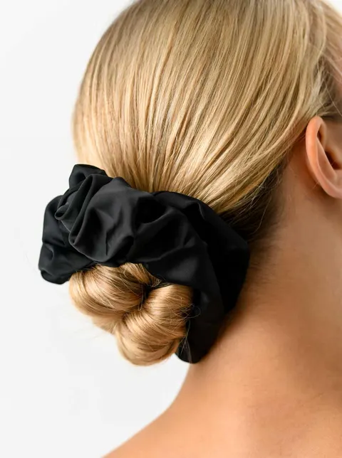 Gumka do włosów typu scrunchie, czarna O614361P00