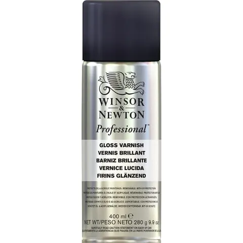 Werniks błyszczący Gloss Varnish Winsor & Newton - 400 ml spray