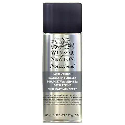 Werniks satynowy Satin Varnish Winsor & Newton - 400 ml spray
