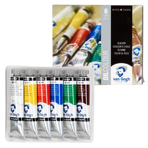 Farby olejne Van Gogh zestaw 6 x 20 ml