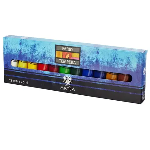Zestaw farb tempery Astra 12x20 ml