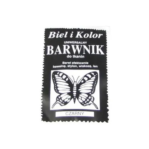 BARWNIK Barwniki farby do tkanin CZARNY, 10 g