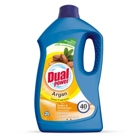 DUAL POWER Płyn do prania ARGAN 40 prań, 2 l