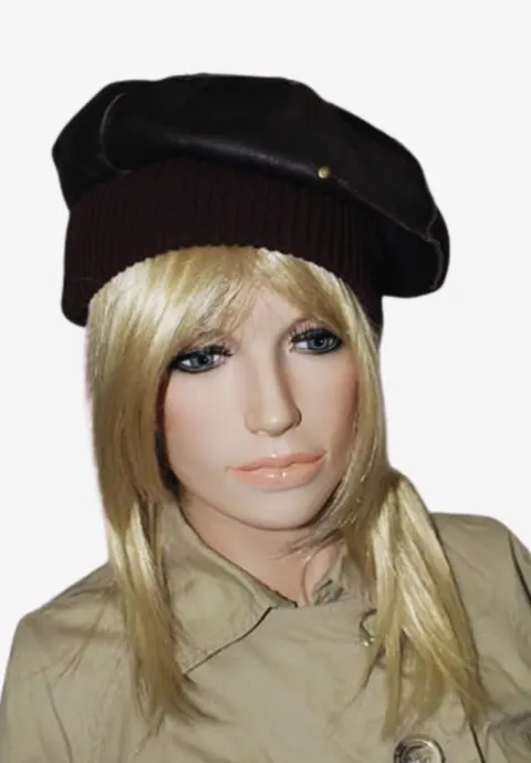 Skórzany beret GE-B13-BR1