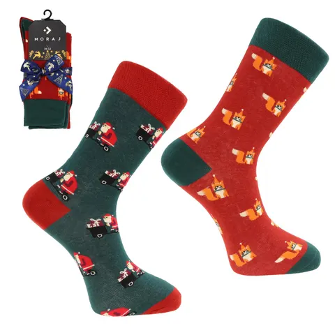 Kolorowe świąteczne skarpety | XMAS | 2-pak