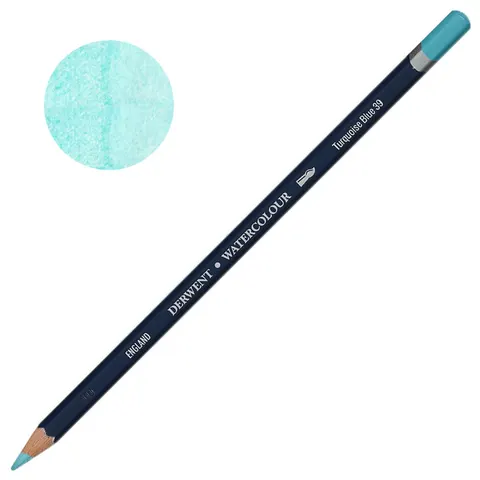 Kredka akwarelowa Derwent Watercolour - 39 Turquoise Blue