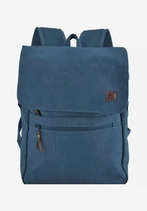 Niebieski plecak miejski Semi Line Canvas J4922-2