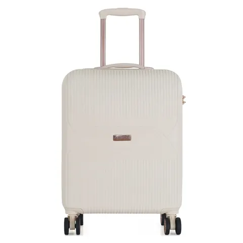 Mała twarda walizka 20” ABS Semi Line T5786-1 ecru