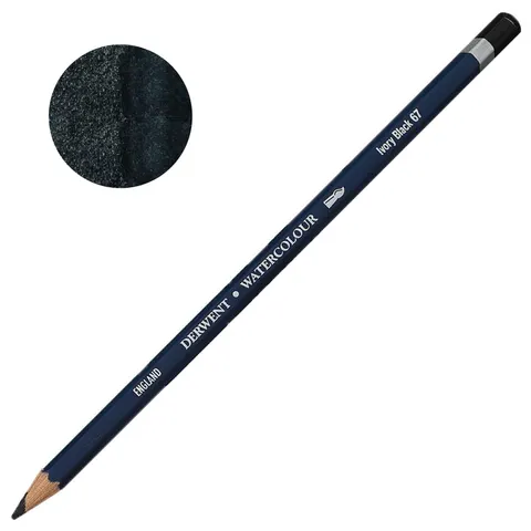 Kredka akwarelowa Derwent Watercolour - 67 Ivory Black