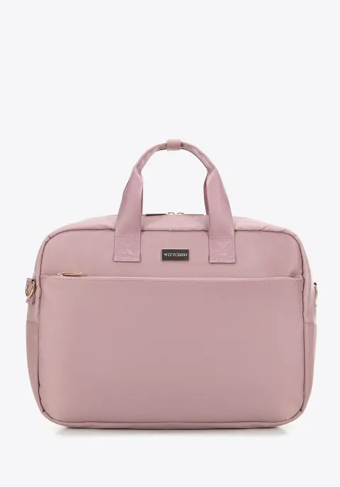 Torba na laptopa 15’’ z nylonu różowa WITTCHEN 29-3P-203-34